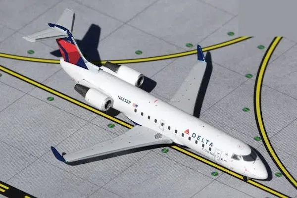 Bombardier CRJ200 Commercial Aircraft &#034;Delta Connection&#034; (N685BR) White with Red