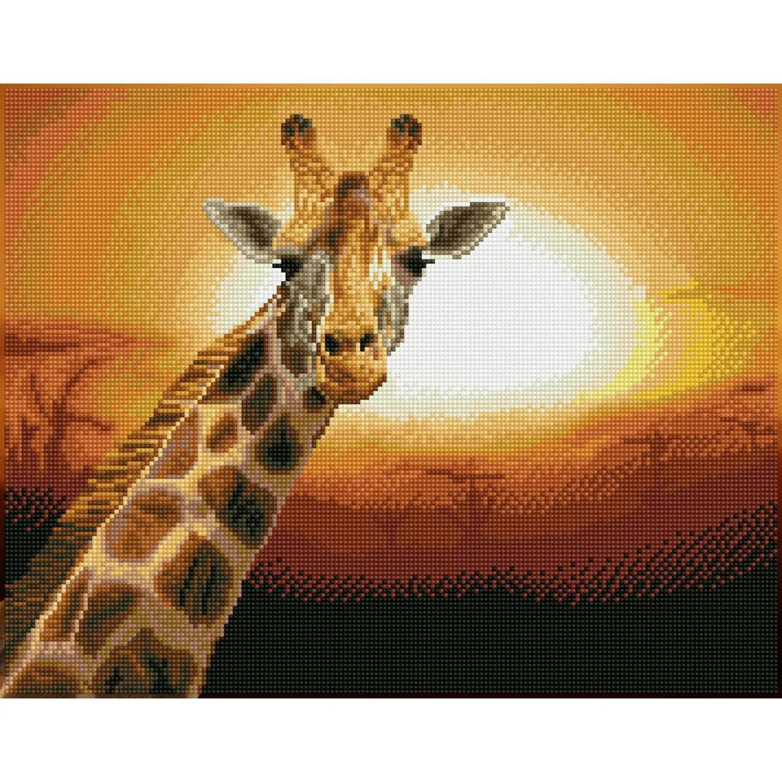 Diamond Dotz Sunset Giraffe Diamond Painting Kit