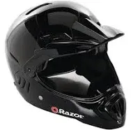 Razor Full Face Child Safety Helmet, Gloss Black (Open Box)