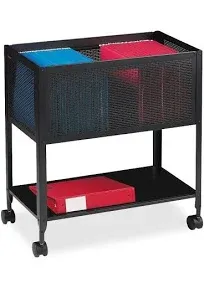 Lorell Mesh Rolling File Cart