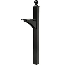 NEW IN BOX - Architectural Mailboxes Landover Aluminum Mailbox Post, Black