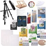 J MARK Premium Large Painting Kit – All in Deluxe Acrylic, Watercolor and Oil Painting Set