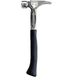 TBM14RMC Tibone Mini-14 Oz. Replaceable Milled Face Hammer with a Curved 16&#034; Tit