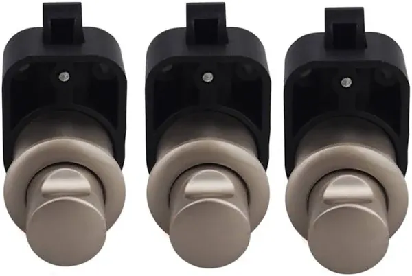 Set of 3 Push Button Lock for RV Motorhome Boat Cabinets