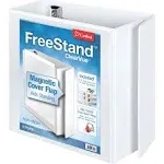 Cardinal 3 Ring Binder, 5 Inch FreeStand Binder with Magnetic Cover Flap, Shelf