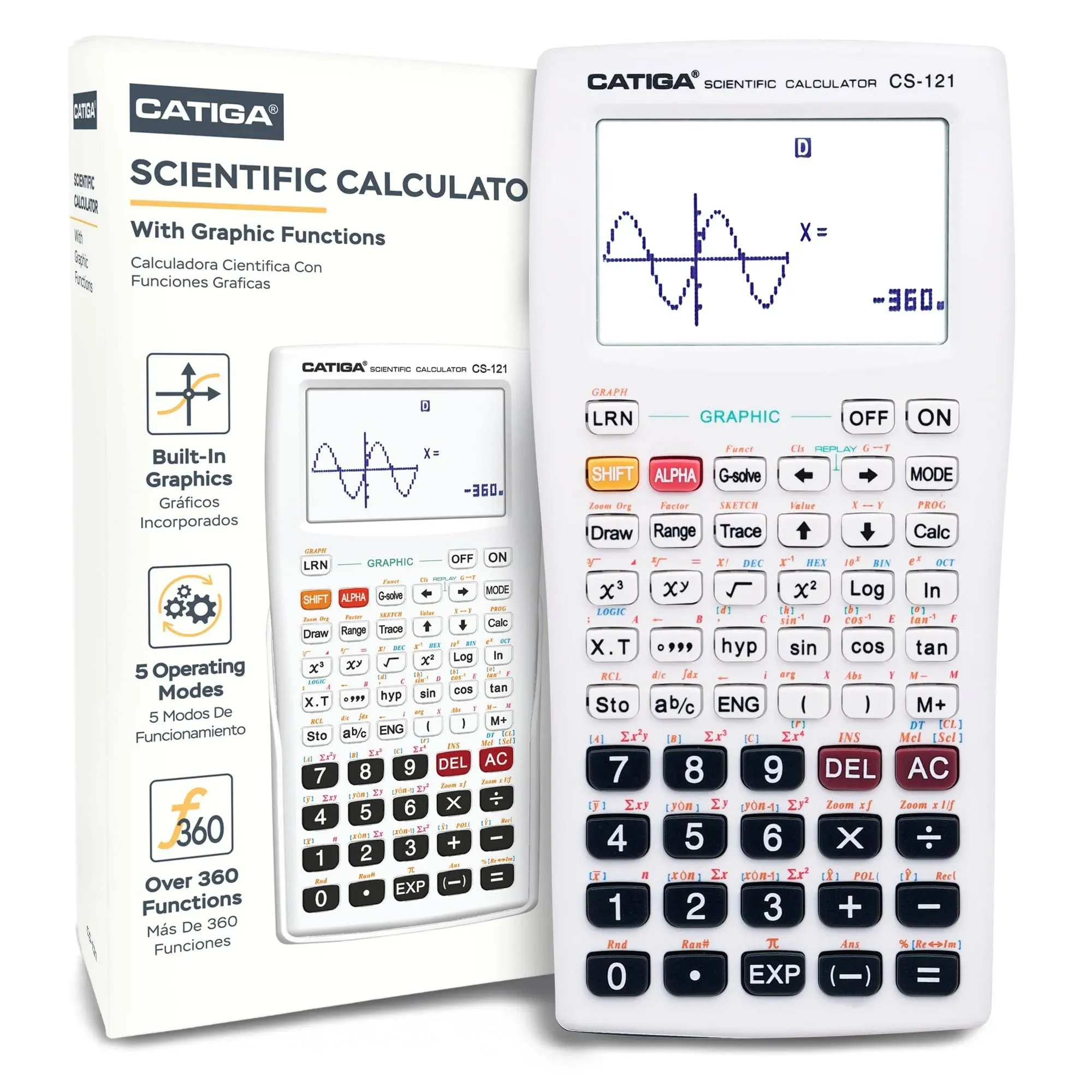 Scientific Calculator with Graphic Functions - Multiple Modes with Intuitive ...