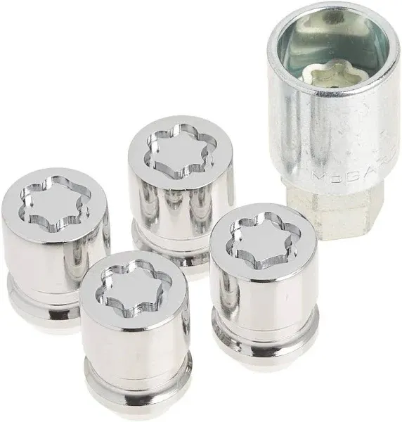 McGard Chrome Cone Seat Wheel Lock Set (M12 x 1.5 Thread Size) – Set of 4 Locks