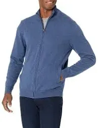 Amazon Essentials Men's Full-Zip Cotton Sweater