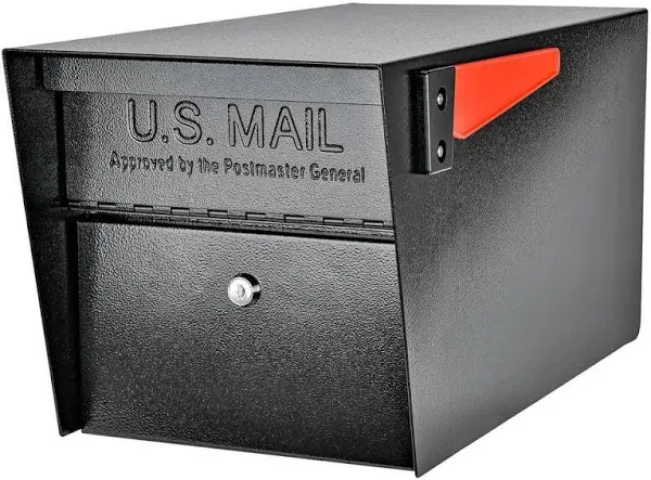 Locking Security Mailbox - Black, High Security Anti-Drill 12-Disc Wafer Lock