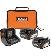 Genuine RIDGID 18 Volt lithium Ion Compact Battery Charger #R86093 New From Kit