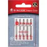 Singer Universal Heavy-Duty Machine Needles 5/Pkg