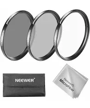 49mm Lens Filter Kit: UV+CPL+ND4+Pouch For Sony Alpha Nex Cameras