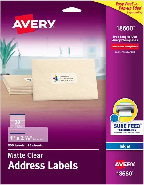 Avery Easy Peel Mailing Labels