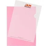 Jam Paper &amp; Envelope Poly Sleeves 12 Pk 9&#034; X 11.5&#034; Red