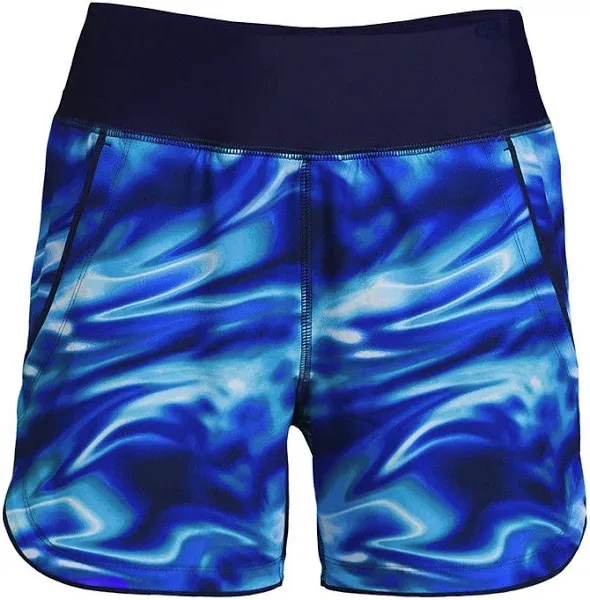 Women's Lands' End 5" Quick Dry Swim Shorts With Panty