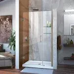 DreamLine SHDR-20357210C<wbr/>S-04 Unidoor 35-36&#034;W Hinged Shower Door with Shelves