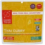 GOOD TO-GO Thai Curry | Camping Food, Backpacking Food | Just Add Water Meals, Backpacking Meals | Dehydrated Meals Taste Better Than Freeze Dried Meals