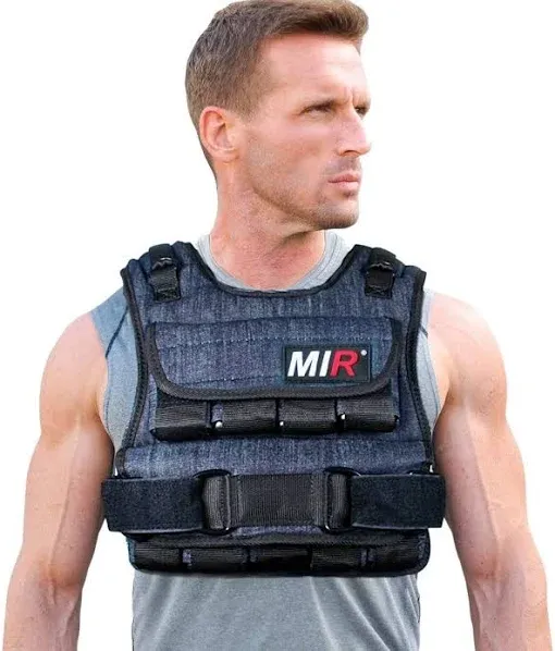 miR Air Flow Weighted Vest with Zipper Option 20lbs