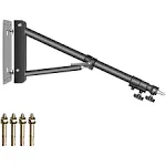 Neewer 5.9 feet Wall Mounting Triangle Boom Arm for Ring Light，Monoligh<wbr/>t，Softbox