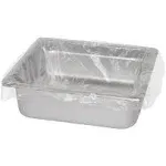 AmerCareRoyal Steam Pan Liners for 1/3-Size Pans, Includes Twist-Ties, 18" x 14", Clear, 250/Carton