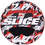 Airhead Mega Slice Inflatable Quadruple Rider Towable Tube Water Raft