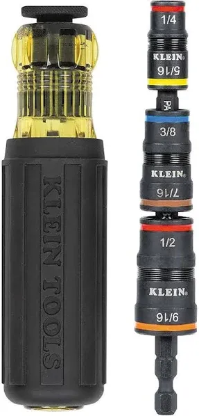 Klein 7-in-1 Impact Rated Flip Socket Set with Handle