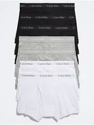 Calvin Klein Mens Underwear Cotton Classics 7-Pack Boxer Briefs WHITE Size LARGE