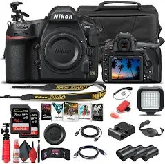 Nikon D850 FX-Format DSLR Camera (Body) - Kit with Carrying Case + More - International Model