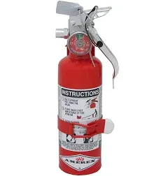 A9100296 - Amerex Fire Extinguisher; Halotron I Clean Agent; 1.4 Pound Capacity; A384T Red