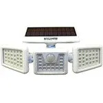 Area Spotlight White Solar Powered Motion Activated Outdoor LED Adjustable Lamps