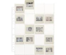 Photomyne Protective Photo Slide Page | Holds 20 35mm Slides - 10 Pages Pack (200 Slides) | Clear Slide Preservers.