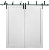 Barn Bypass Interior Door, 36" x 84", White