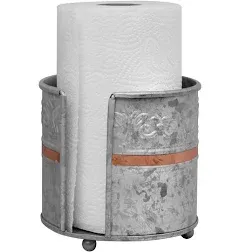 Autumn Alley Farmhouse Galvanized Counter Top Kitchen Paper Towel Holder