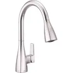 Moen 76162 Slate One Handle High Arc Pulldown Kitchen Faucet 1.5 - Chrome