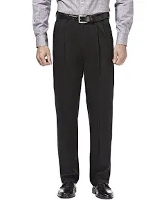 Haggar Men's Premium Classic Fit Pleat Front Pant