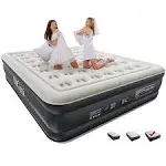 OhGeni Air Mattress with Built in Pump for Guest 18" Tall Inflables Blow Up Air Bed with Carrying Bag for Camping