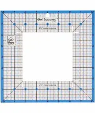 June Tailor Get Squared Ruler-8-1/2&#034; Outer &amp; 4-1/2&#034; Inner, JT743 Preowned