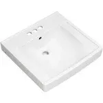 American Standard Decorum 21" Wall Mounted Bathroom Sink with - White