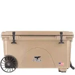 Orca 65 Quart Wheeled Cooler, Tan