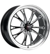 20x10.5 Black Milled Wheel Weld Racing Belmont S113 5x4.5  50