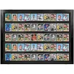 Baseball Card Display Case - Sports Card Display Frame Lockable - 50 Ungraded Cards Case with UV Protection, Pokemon Card Display for Football & Basketball | Trading Card Display