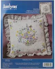 Janlynn Candlewicking Embroidery Kit Needlecraft Wildflowers Butterfly #004-0764