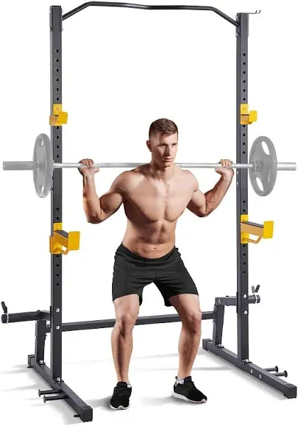 VEVOR Squat Stand Power Rack Adjustable Heavy Duty Barbell Weight Stand Home Gym