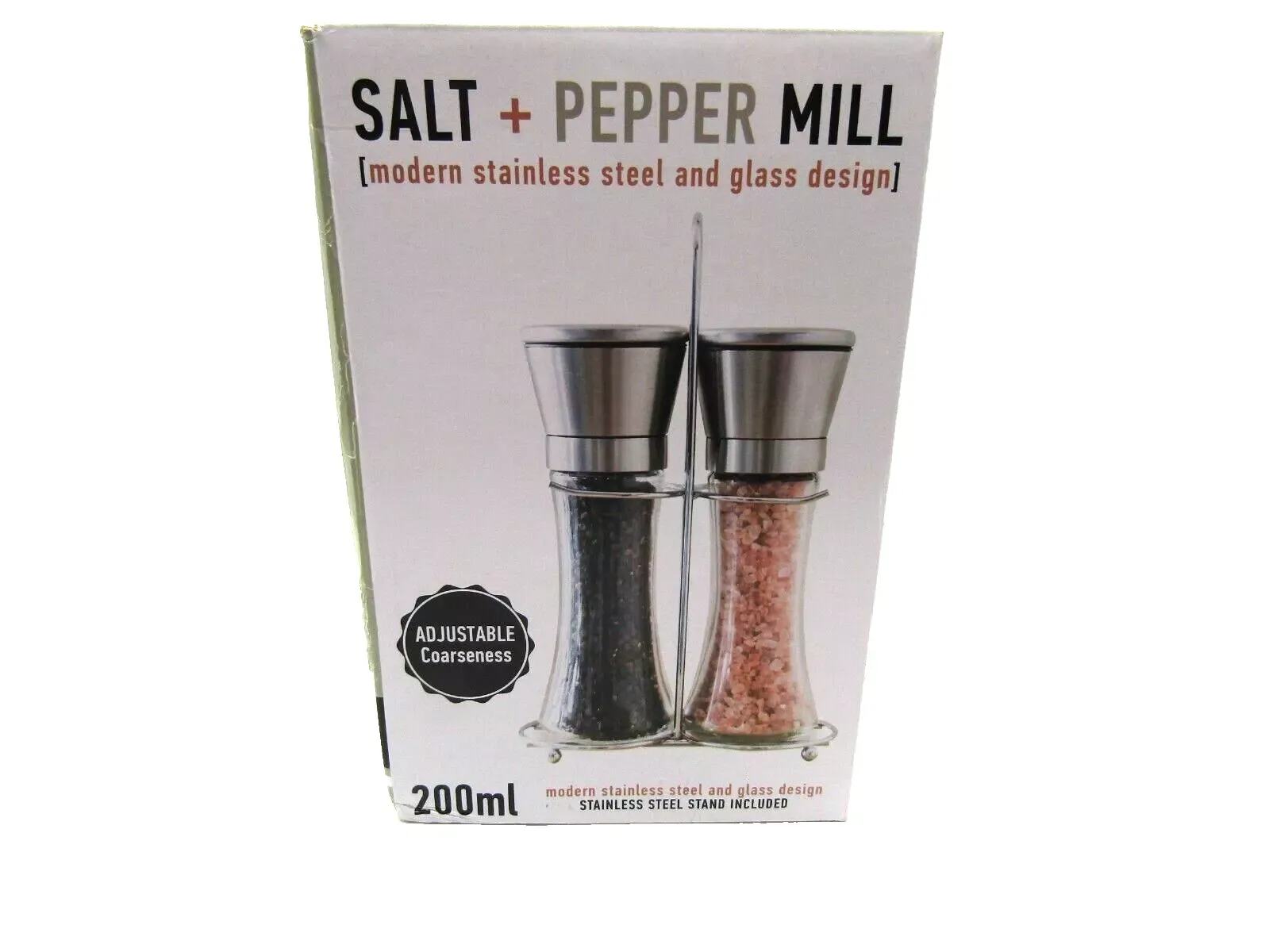 Willow &amp; Everett Salt and Pepper Grinder Set - Stainless Steel Refillable S &amp; P