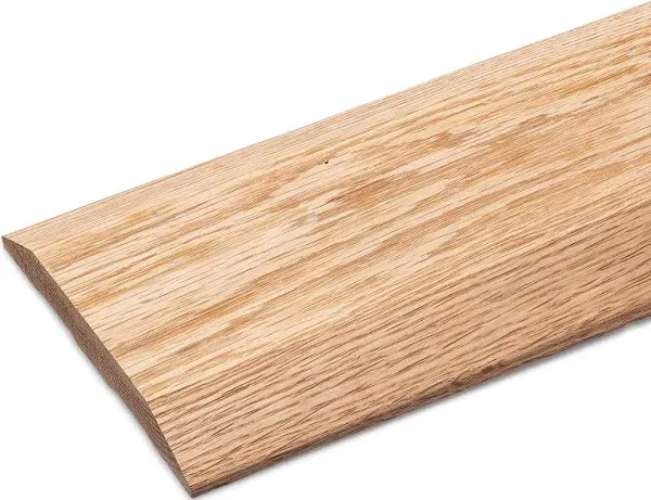 MechanicSurplus.com 5" Wide x 5/8" High Oak Threshold Pre-Drilled with Nail