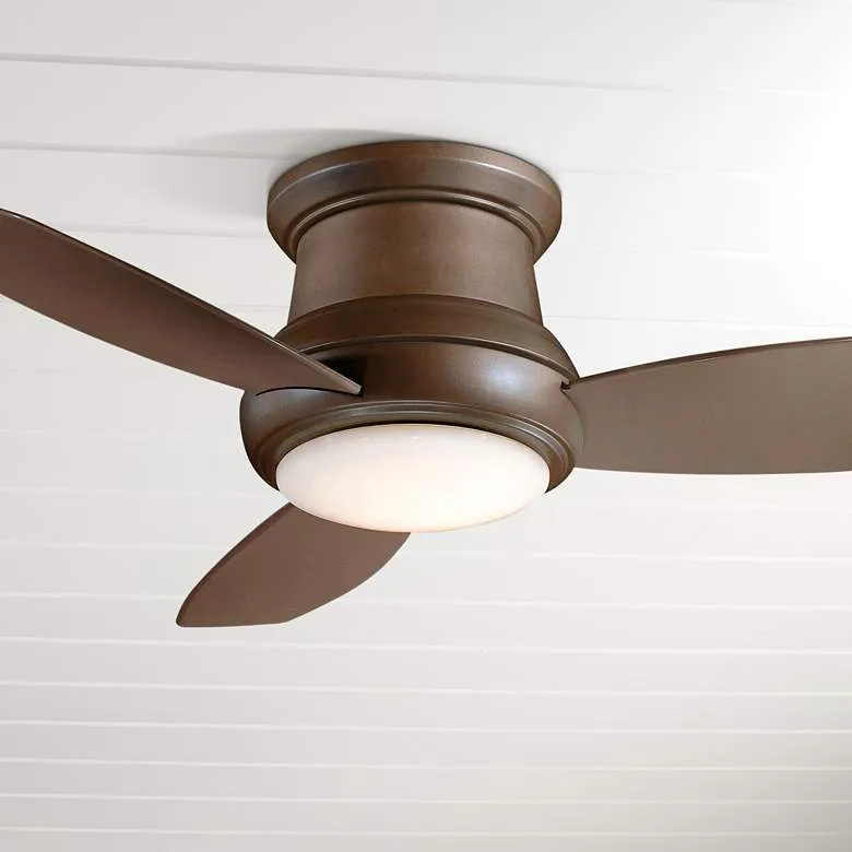 52&quot; Concept II Bronze Flushmount LED Ceiling Fan with Remote Control