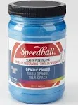 Speedball Opaque Fabric Screen Printing Ink 32 oz Jar - Blue Topaz