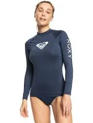 Roxy Women's Rash Guard Whole Hearted UPF 50+Long Sleeve Sun Protection Swim Shirt-Quick Dry Rashguard