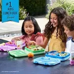  Kids Prints Leak-Proof, 5-Compartment Bento-Style Kids Lunch Box Ideal Portion 