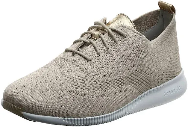 Cole Haan Women&#039;s 2 ZeroGrand Stitchlite Rye/Optic White Wingtip Shoe W11154 10B